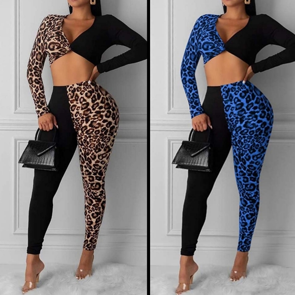 Leopard two piece set - Picture 1 of 1